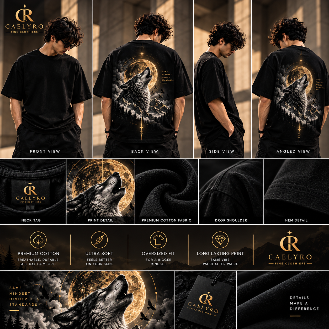 Oversized  Black T-shirt